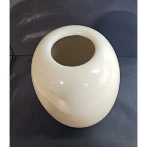 Vintage The Toscany Collection Japan White Ceramic Nugget Vase 1980s Glam Decor